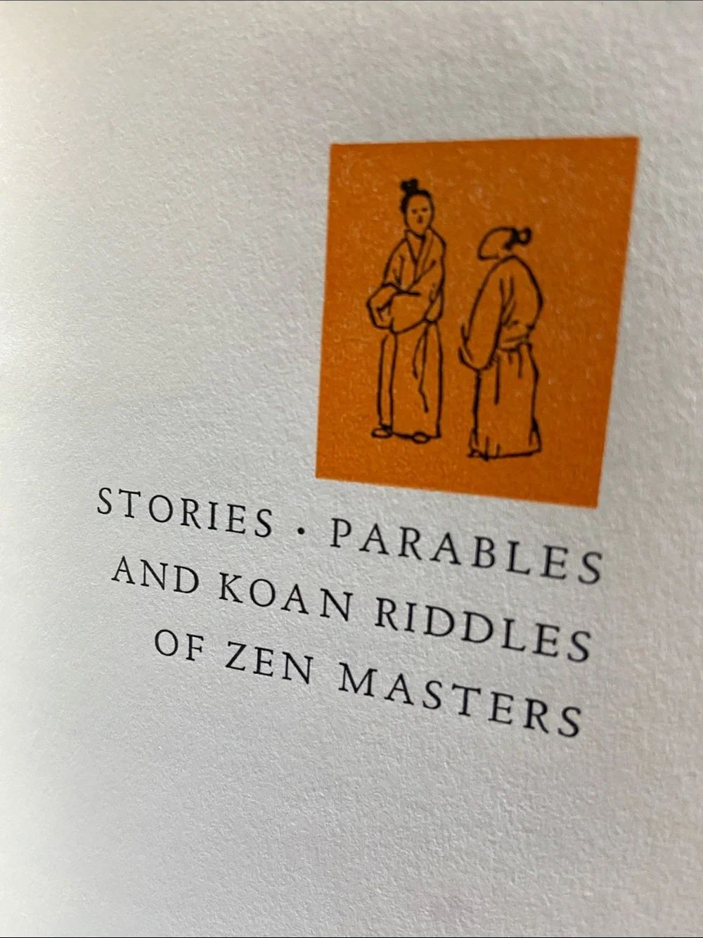 Vintage 1st edition 50s 1950s Zen Buddhism Orange Floral Buddhist stories book - Picture 3 of 11